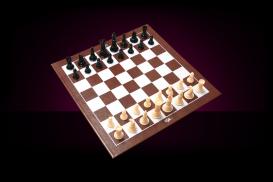 Case Made Bonded Leather Chess/Checkers Board