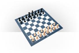 Small Vinyl Chess/Checkers Board