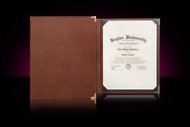 Case Made Leather Diploma Holder (Vertical)